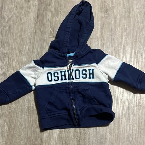 OshKosh B'gosh Kids Navy and White Hoodie 9M - Picture 1 of 1
